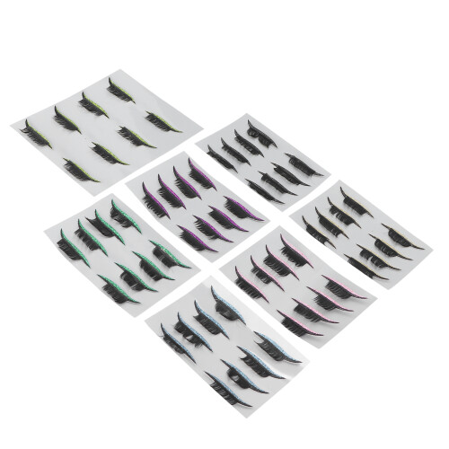 Εύχρηστα αυτοκόλλητα eyeliner με γκλίτερ Επαναχρησιμοποιούμενα αυτοκόλλητα eyeliner με 2