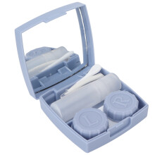 Solução higiênica para viagens, design à prova de vazamentos com estojo portátil para cuidados convenientes com os olhos (1 unidade) Ideal para