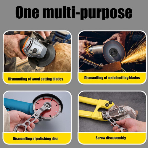 Double Head Crusher Wrench 4Claw Removal Tool, Professional Disassembly, Adjustable Tool For Machine 1