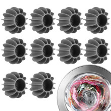 Laundry Pet Hair Remover 10 Pack Grey Dryer Balls For Dryer Softer Clothes Less Static Cling