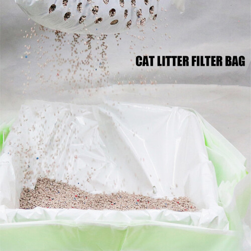 Thick Durable Plastic Cat Litter Filter Bag for Pet, Size L 1