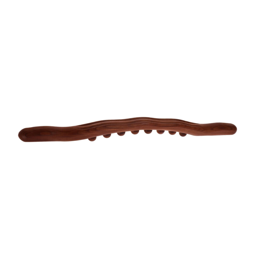 Wooden Massage Roller with EightBead Design for Full Body Muscle Relaxation and Gua Sha Therapy