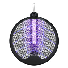 Electric Mosquito Swatter with LED Light, 3000V USB Rechargeable Foldable Bug Zapper for Flies