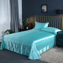 Mulberry Silk Bed Sheet Set 3Piece Queen Size 230x250cm SkinFriendly StainResistant Pillowcase Included