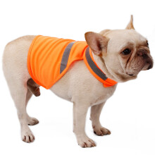 Verstellbare reflektierende Hundeweste-Fluoreszierendes Orange S