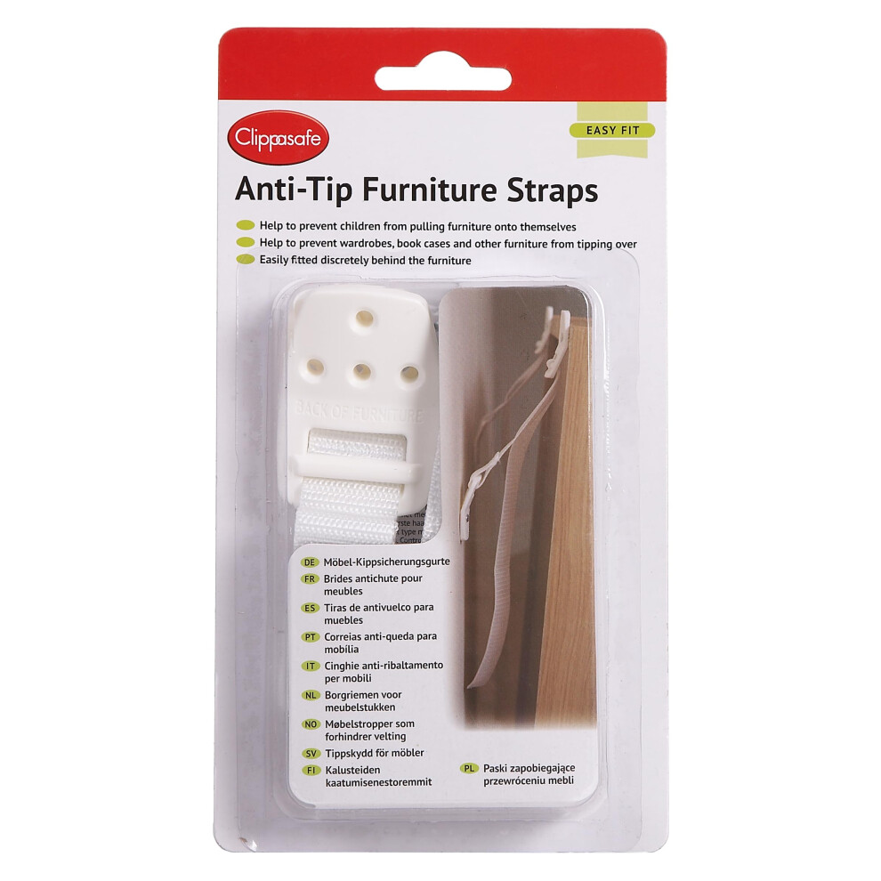 Clippasafe Anti-Tip Furniture Straps