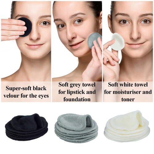 Two White Bears Reusable Makeup Remover Pads x18 - 1