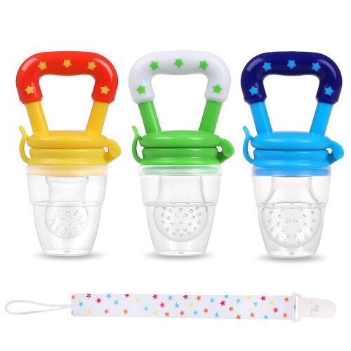 Baby Fruit Feeder JUYOO Weaning Dummies Set Includ