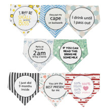 Loiieru 8 Pack Baby Bibs Gift Set, Unique Baby Shower Gifts for Girls and Boys, Soft Cotton Toddler Drool Bibs with Snaps, Super Absorbent Baby Banda