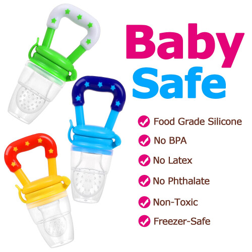 Baby Fruit Feeder JUYOO Weaning Dummies Set Includ 1