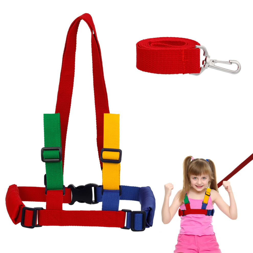 Baby Walking Harness For 1-3 Years, Toddler Reins With Safety Leash, Anti-Lost Harness For Boys & Girls, Adjustable Child Walking Belt With Safety Lo Rosewinec