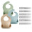 PandaEar 3 Pack Thick Silicone Baby Bibs for Babie 5