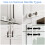 Vicloon Sliding Cabinet Locks, 4 PCS Child Proof C 5