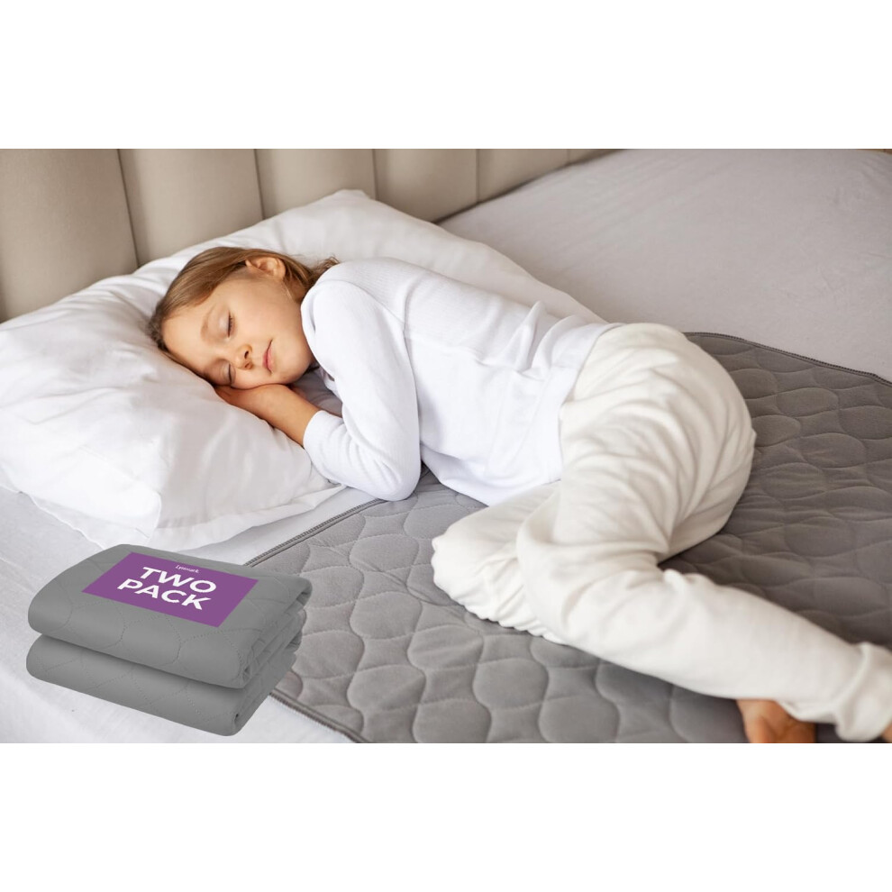 2X Toddler Potty Training Bed Pads - Soft Lynmark
