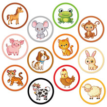 24pcs Potty Training Sticker, 12 Styles Toilet Tar