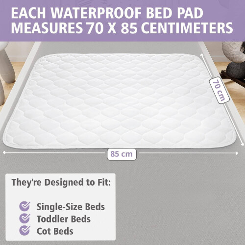 Lynmark 4x Toddler Potty Training Bed Pads - Soft 2
