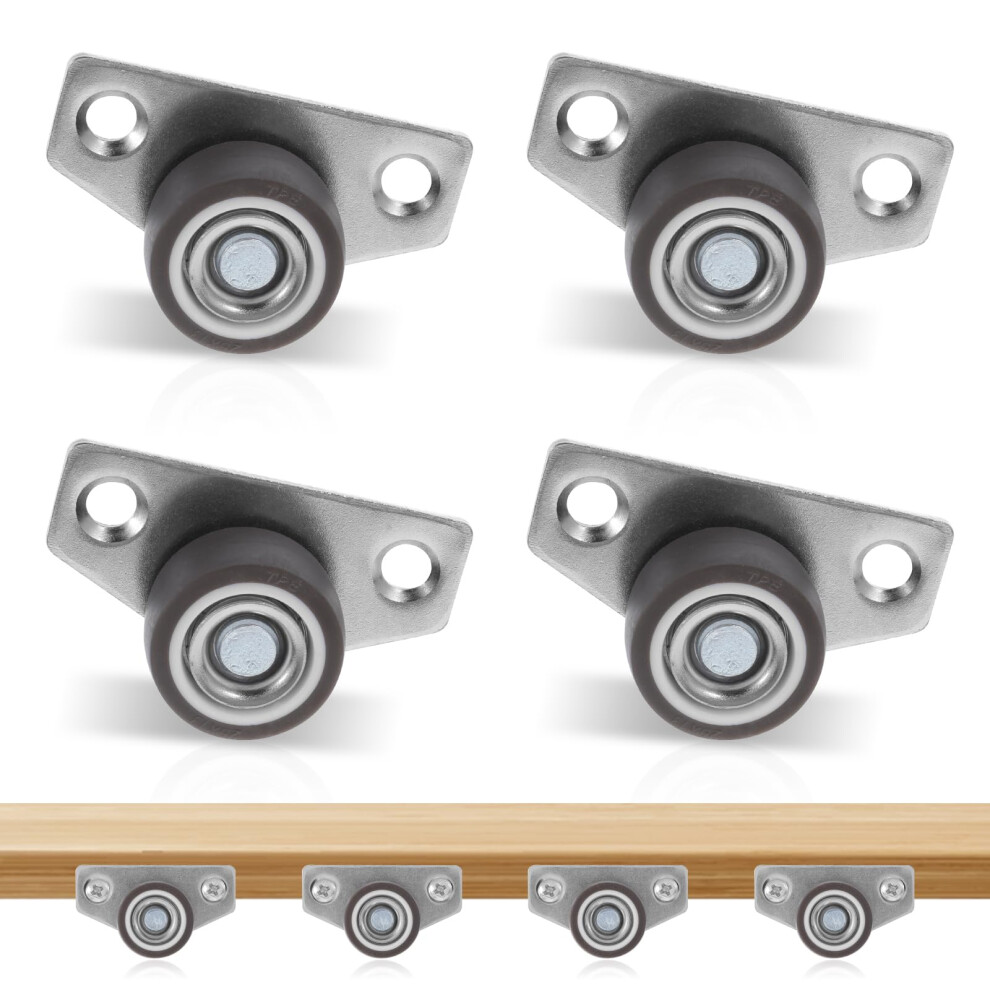 Divina Vitae 4Pcs Side Mount Casters, Castor Wheels, Furniture