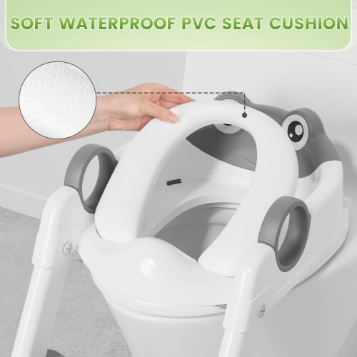 COOSEYA Frog Potty Training Seat, Upgrade 2 in 1 T 1
