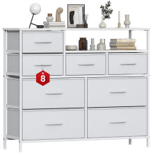 Feonase Chest of Drawers Bedroom, 8 Fabric Drawers