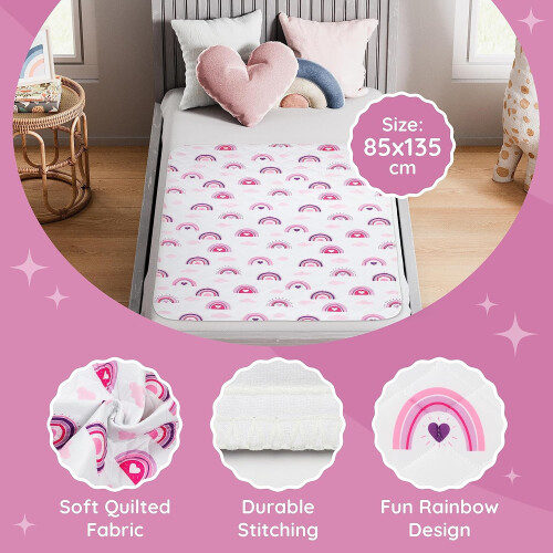 Lynmark Toddler Potty Training Bed Pads - Soft Wa 2