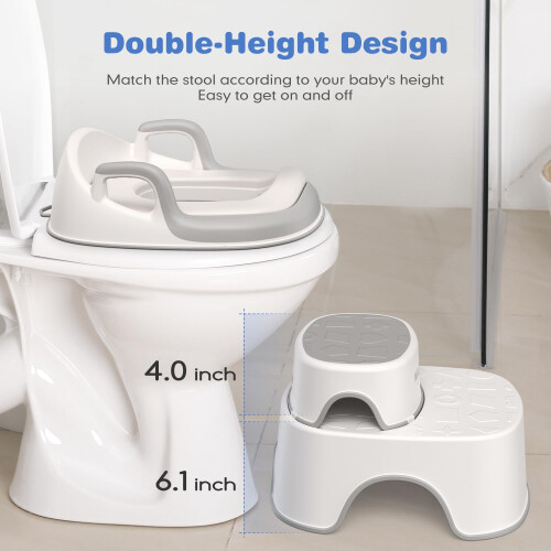 Maliton Potty Training Toilet Seat with 2 Step Sto 2