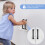 Vicloon Sliding Cabinet Locks, 4 PCS Child Proof C 6