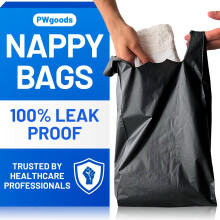 Adult Nappy Bags - 200 Pack, 20% Thicker Sacks, Ea