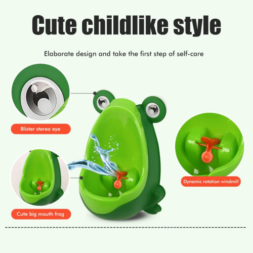 Frogs Potty Training Urinal for Boys with Suction 1