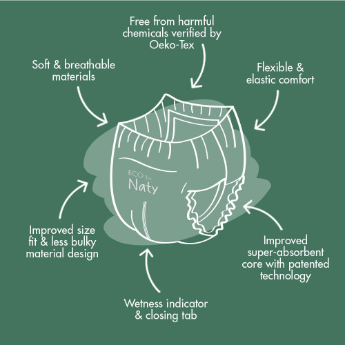 Naty FreeMovers Nappy Pants | Sensitive Skin Certi 2