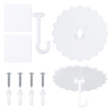 2-Set Adhesive Ceiling Hooks, Super Glue Mosquito
