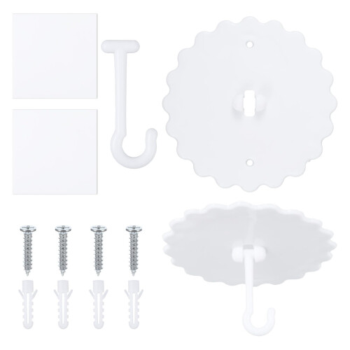 2-Set Adhesive Ceiling Hooks, Super Glue Mosquito
