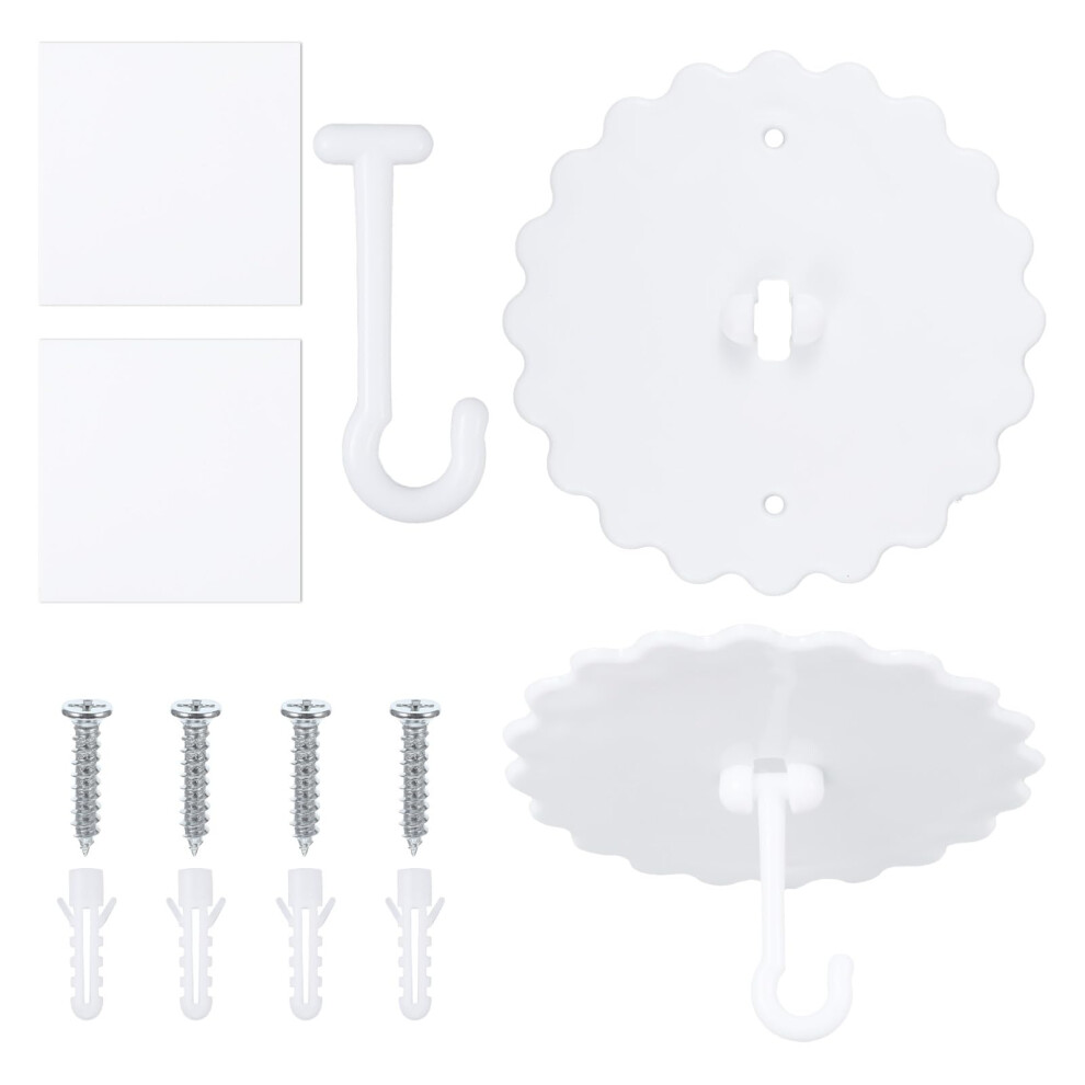 Aeaocvo 2-Set Adhesive Ceiling Hooks, Super Glue Mosquito