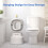 Maliton Potty Training Toilet Seat with 2 Step Sto 7