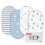 GLLQUEN BABY 4Pack Moses Basket Fitted Sheets, New 1