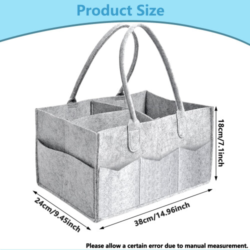 VIRAHYEM Nappy Caddy Organiser, Newborn Essentials 1