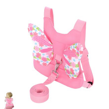 1PCS Toddler Reins, Baby Reins, Baby Walking Harness with Adjustable Safety Belt Pink Butterfly Wings Design Prevent Children from Getting Lost for T