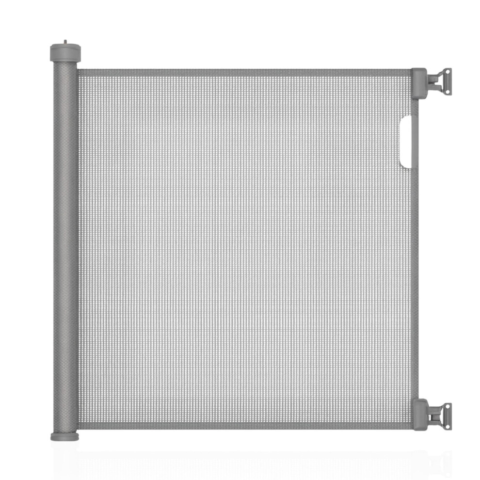 Meeruworks Retractable Stair Gate For Baby, Extendable Mesh Baby Gate & Dog Gate, 79Cm Tall 148Cm Wide Child Safety Gate For Doorways, Stairs, Hallwa