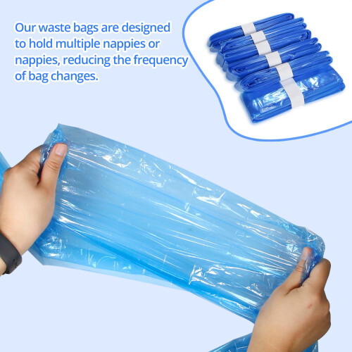 6Pcs Refill Films for Nappy Bins, Thickened Nappy 2