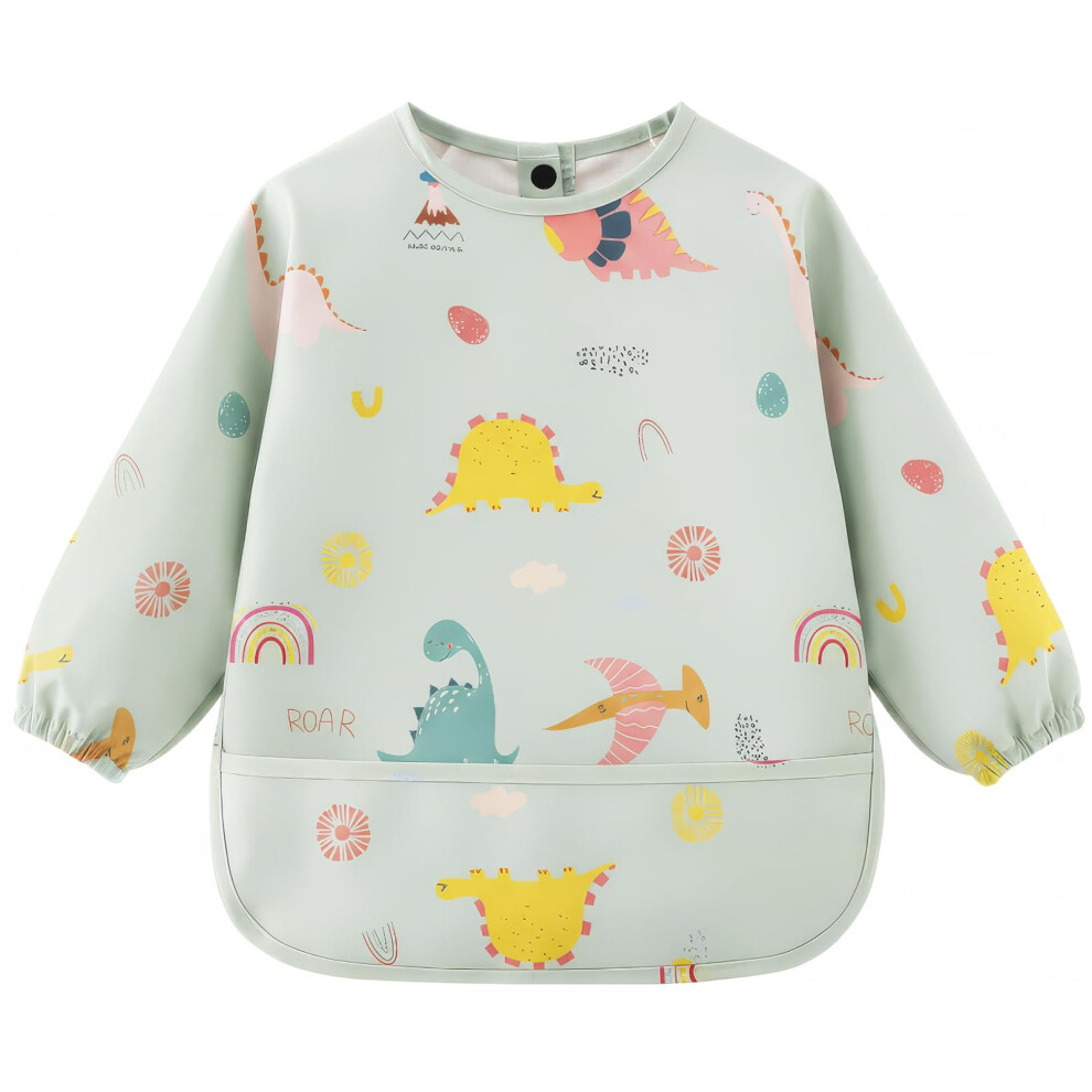 Baby Bibs With Sleeves, Weaning Bib With Lon Aoote