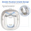 Maliton Potty Training Toilet Seat with 2 Step Sto 4