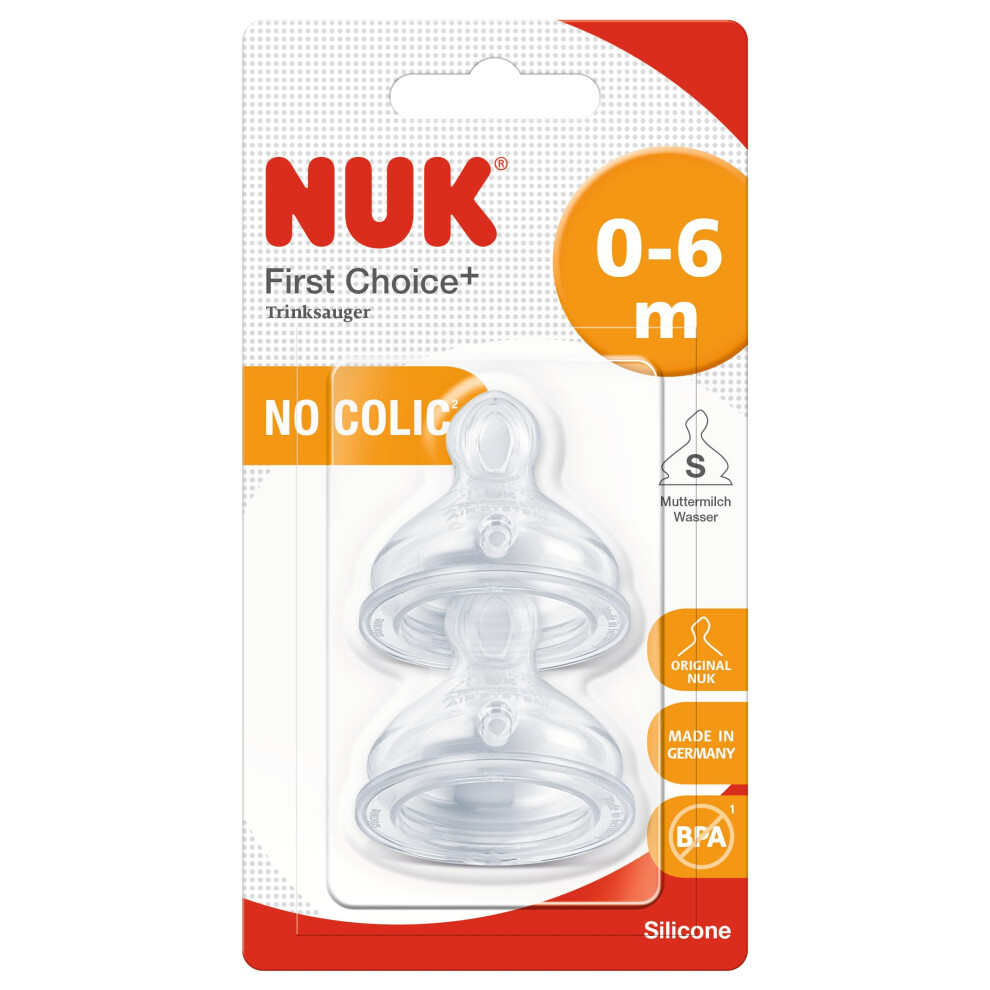 Nuk First Choice+ Silicone Replacement Teats | 0-6