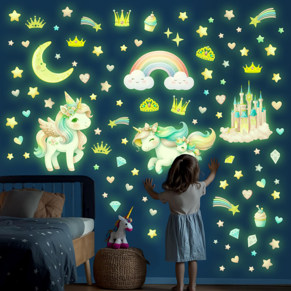 Glow In The Unicorn Wall Stickers – Dark Decowall