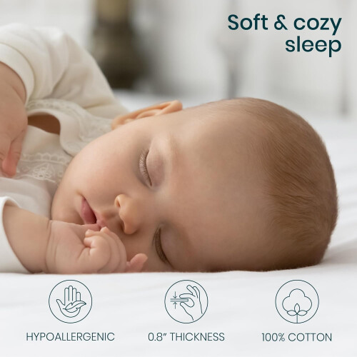 Tutti Bambini Crib Mattress Protector, fits CoZee 1