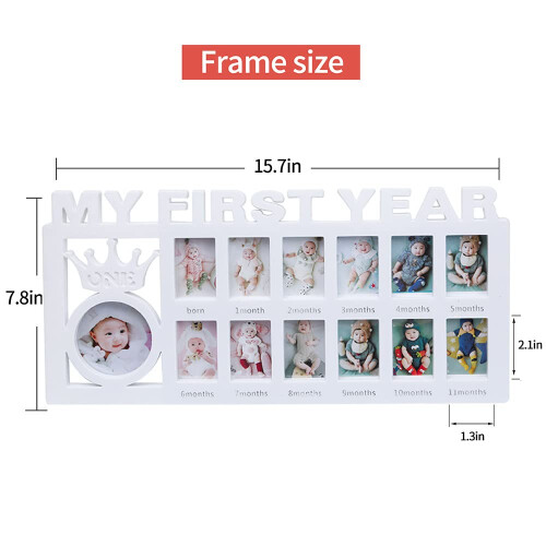 1st Birthday Picture Frames, Newborn My First Year 2