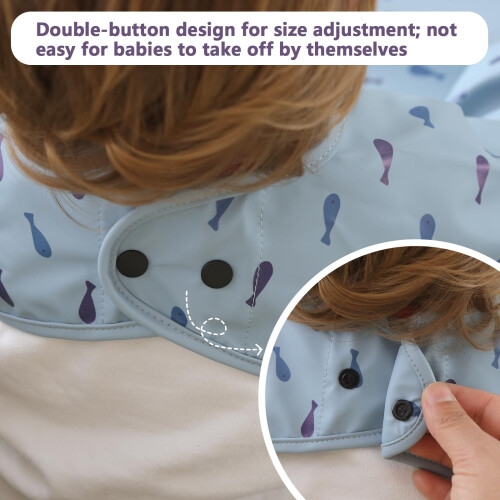 Yiupea Baby Bibs with Long Sleeves Specialized for 1