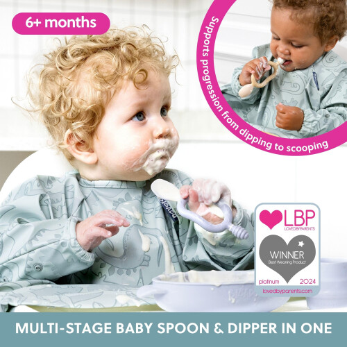 Bibado - Dippit Baby Spoon and Dipper, Mist (2-Pac 2