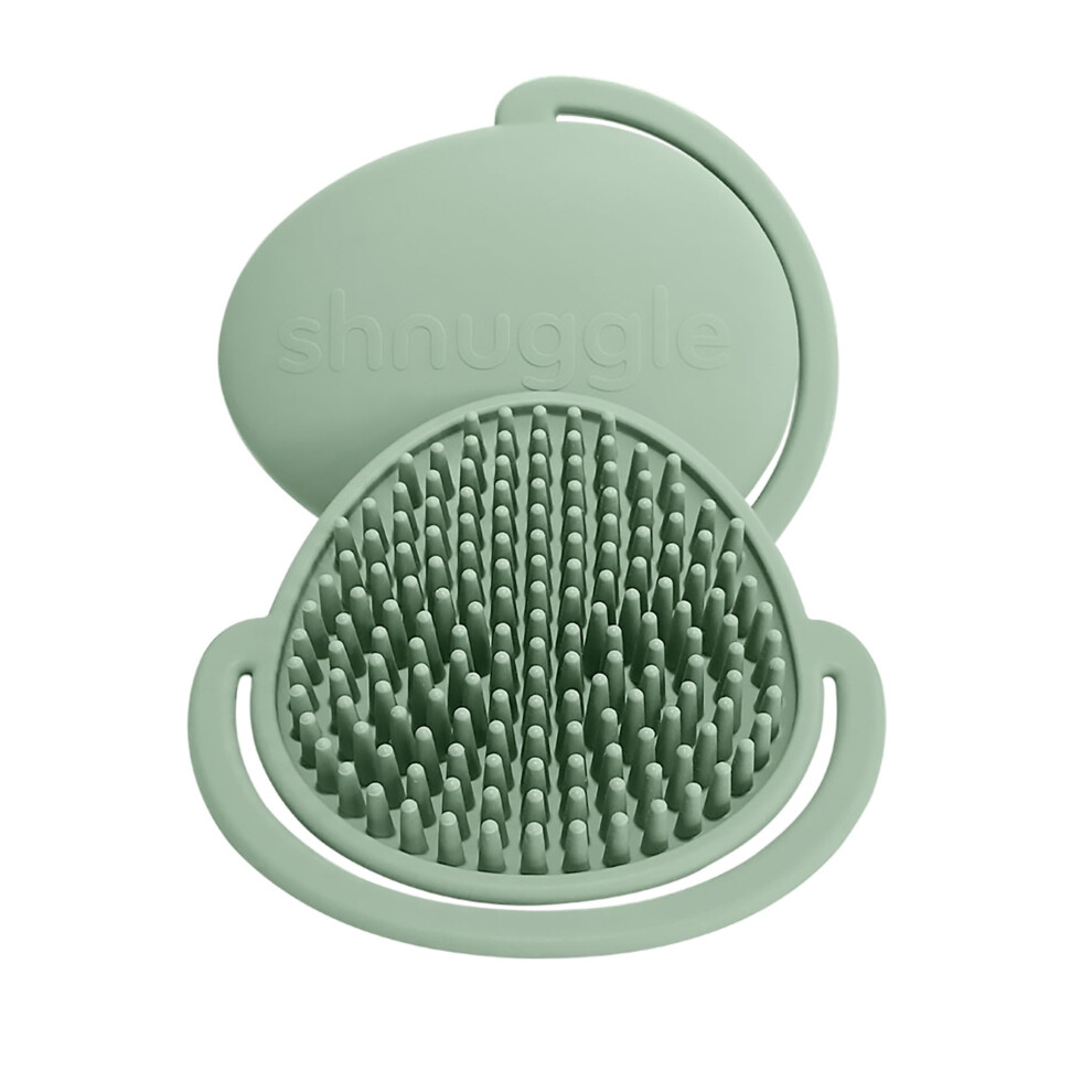 Cradle Cap Brush | Super Soft Silicone Baby Scalp Brush & Comb | Gentle Cradle Cap Treatment For Newborns | Baby Bath & Shampoo Accessory | Shnuggle