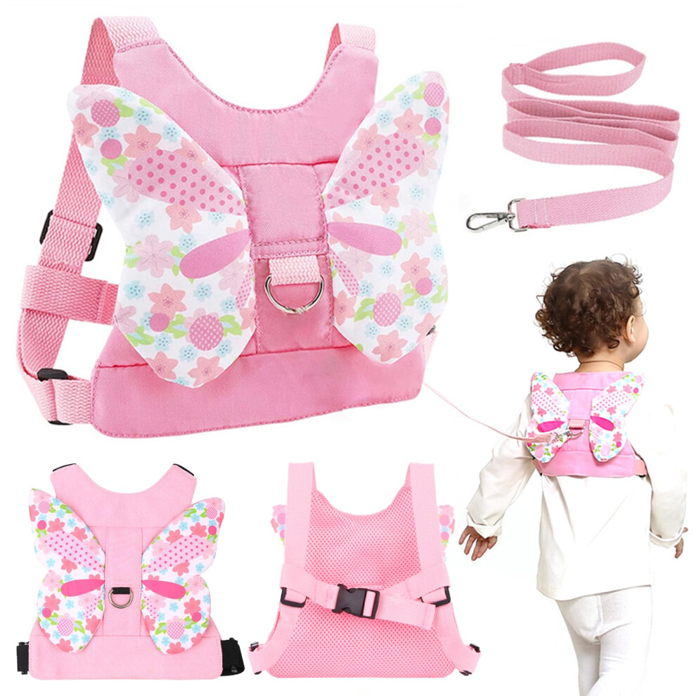 Baby Reins, Toddler Reins, Baby Walking Harness With Safety Rein & Butterfly Wings, Safety Toddler Harness, Adjustable Safety Child Reins For Toddler Hopnkn