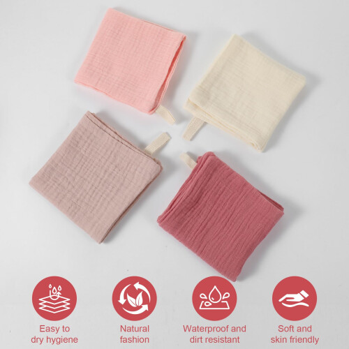 Qianyu 4 Pack Face Cloths Makeup Remover Cloths So 2