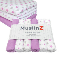 MuslinZ Muslin Cloths for Baby - Baby Burp Cloths
